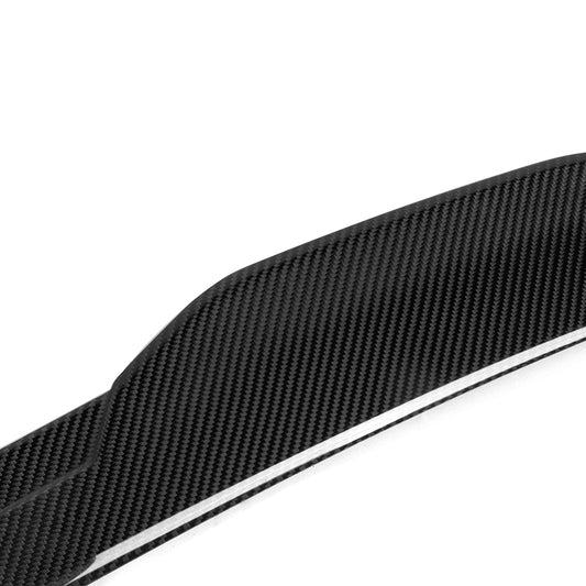 BMW X4M X4MC F98 (Fits Both Pre-LCI & LCI) 2019-ON & X4 G02 (Fits Both Pre-LCI & LCI) 2019-ON with Aftermarket Parts - Rear Lip Spoiler Carbon Fiber from SOOQOO USA