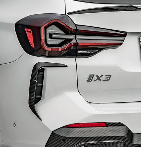 BMW IX3 BEV G08 LCI 2022-ON with Aftermarket Parts - Rear Canards Pre-preg Carbon Fiber from SOOQOO USA