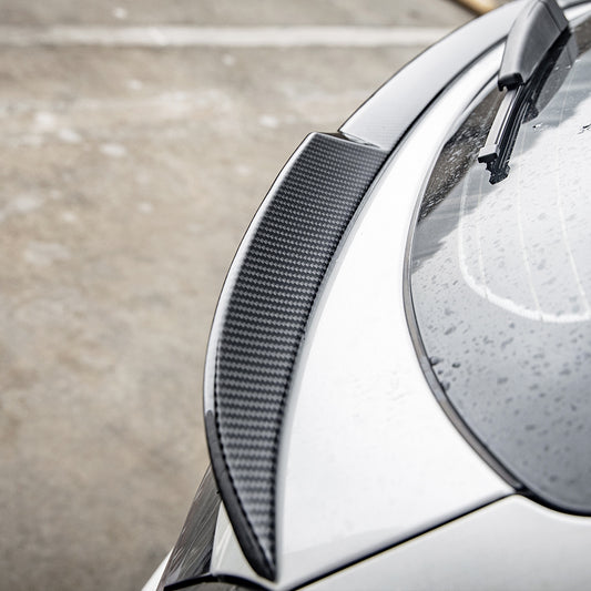 BMW IX3 BEV G08 LCI 2022 2023 2024 with Aftermarket Parts - Rear Lip Spoiler?Carbon Fiber from SOOQOO USA