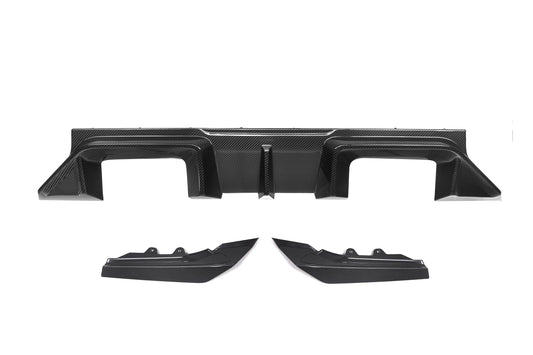 BMW M2C M2 G87 2023-ON with Aftermarket Parts - B Style (Without Light) Rear Diffuser Dry Pre-preg Carbon Fiber?from SOOQOO USA