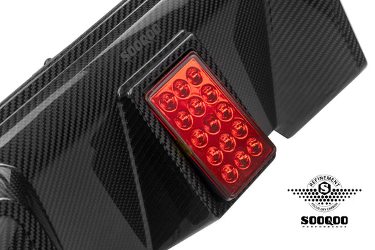 BMW M2C M2 G87 2023-ON with Aftermarket Parts - C Style (With Light) Rear Diffuser Dry Pre-preg Carbon Fiber?from SOOQOO USA