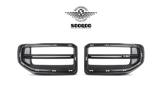 BMW M2C M2 G87 2023-ON with Aftermarket Parts - C Style Replacement Front Grill Pgrre-preg Carbon Fiber from SOOQOO USA