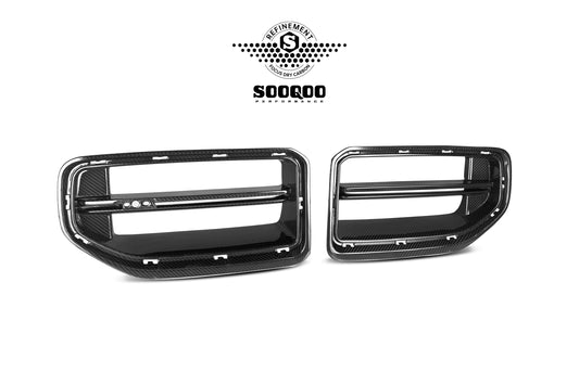 BMW M2C M2 G87 2023-ON with Aftermarket Parts - C Style Replacement Front Grill Pgrre-preg Carbon Fiber from SOOQOO USA