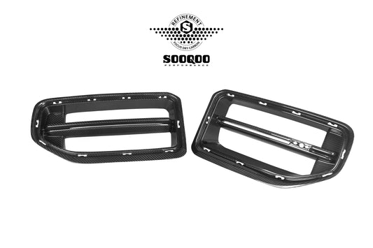 BMW M2C M2 G87 2023-ON with Aftermarket Parts - C Style Replacement Front Grill Pgrre-preg Carbon Fiber from SOOQOO USA