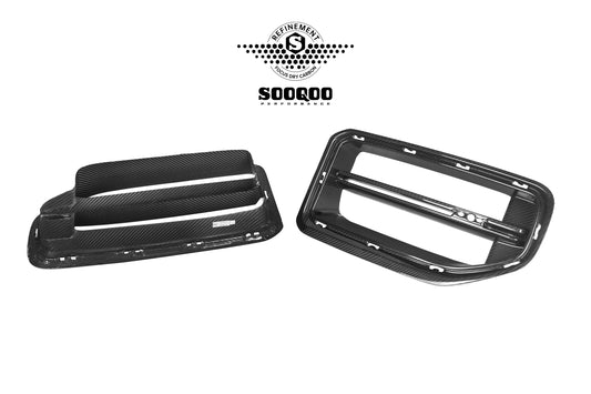 BMW M2C M2 G87 2023-ON with Aftermarket Parts - C Style Replacement Front Grill Pgrre-preg Carbon Fiber from SOOQOO USA
