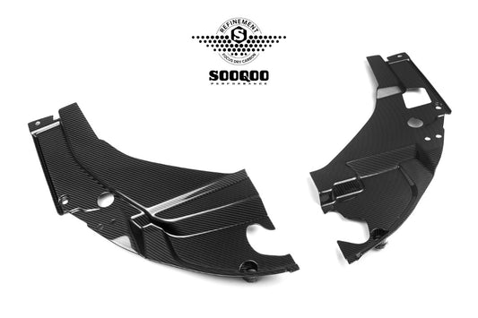 BMW M2C M2 G87 2023-ON with Aftermarket Parts - Engine Bay Cover Pre-preg Carbon Fiber from SOOQOO USA