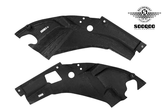 BMW M2C M2 G87 2023-ON with Aftermarket Parts - Engine Bay Cover Pre-preg Carbon Fiber from SOOQOO USA