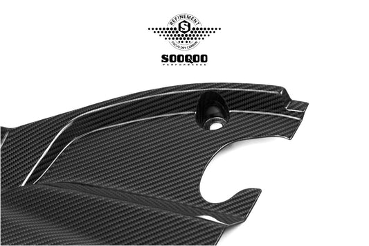 BMW M2C M2 G87 2023-ON with Aftermarket Parts - Engine Bay Cover Pre-preg Carbon Fiber from SOOQOO USA