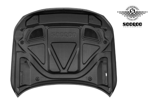 BMW M2CS M2 G87 2023-ON & 2 Series M240i 230i G42 2022-ON with Aftermarket Parts - Hood Bonnet & Garnish Dry Pre-preg Carbon Fiber / FRP from SOOQOO USA