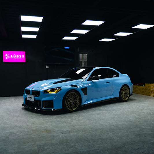 BMW M2CS M2 G87 2023-ON & 2 Series M240i 230i G42 2022-ON with Aftermarket Parts - V2 Front Fenders Dry Pre-preg Carbon Fiber from SOOQOO USA