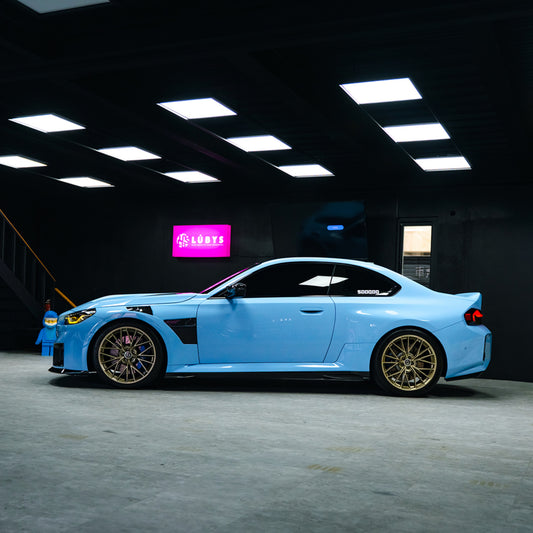 BMW M2CS M2 G87 2023-ON & 2 Series M240i 230i G42 2022-ON with Aftermarket Parts - V2 Front Fenders Dry Pre-preg Carbon Fiber from SOOQOO USA