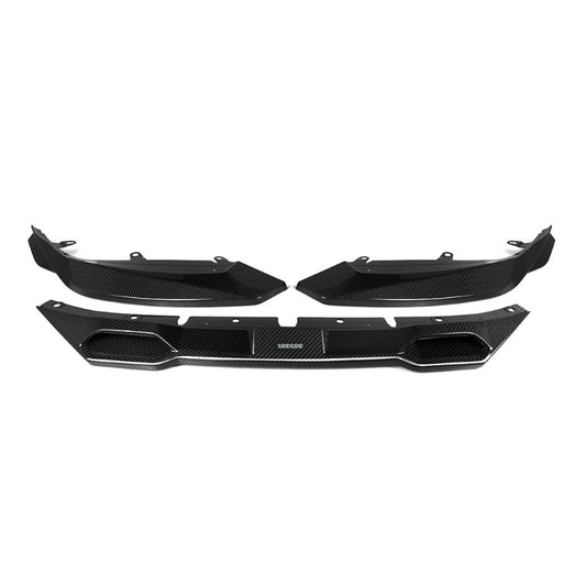 BMW M2 M2C G87 2023-ON with Aftermarket Parts - A Style Front Lip Carbon Fiber from SOOQOO USA