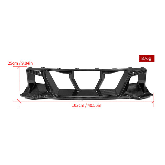 BMW M2 M2C G87 2023 2024 with Aftermarket Parts - Front Center Vent Trim Grill Replacement Carbon Fiber from SOOQOO USA