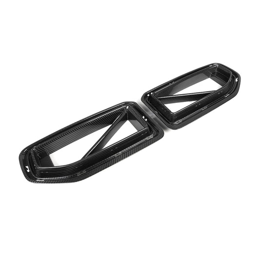 BMW M2 M2C G87 2023 2024 with Aftermarket Parts - Front Kidney Grill Carbon Fiber from SOOQOO USA
