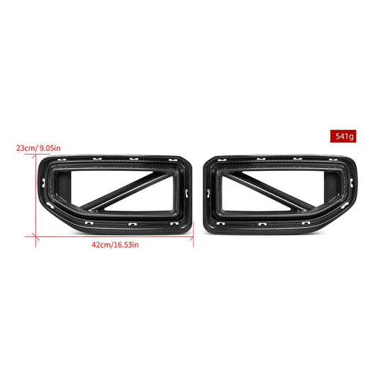 BMW M2 M2C G87 2023 2024 with Aftermarket Parts - Front Kidney Grill Carbon Fiber from SOOQOO USA