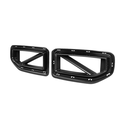 BMW M2 M2C G87 2023 2024 with Aftermarket Parts - Front Kidney Grill Carbon Fiber from SOOQOO USA