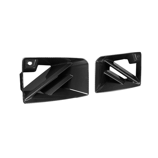 BMW M2 M2C G87 2023 2024 with Aftermarket Parts - Front Side Vent Trim Replacement?Carbon Fiber from SOOQOO USA