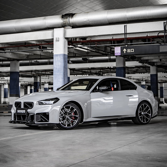 BMW M2 M2C G87 2023 2024 with Aftermarket Parts - Side Skirts?Carbon Fiber from SOOQOO USA