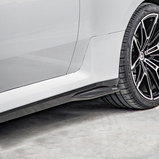 BMW M2 M2C G87 2023 2024 with Aftermarket Parts - Side Skirts?Carbon Fiber from SOOQOO USA