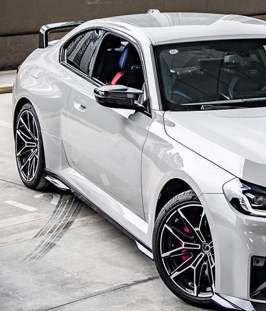 BMW M2 M2C G87 2023 2024 with Aftermarket Parts - Side Skirts?Carbon Fiber from SOOQOO USA