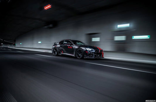 BMW M2 M2C G87 2023 2024 with Aftermarket Parts - Side Skirts?Carbon Fiber from SOOQOO USA