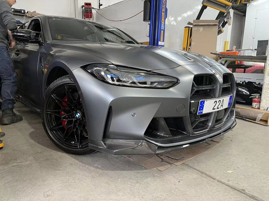BMW M3 M3C M3CS G80 G81 2021 2022 2023 2024 & M4 M4C M4CS G82 G83 2021 2022 2023 2024 with Aftermarket Parts - CSL / Without ACC & CSL / With ACC Front Kidney Grill Pre-preg Carbon Fiber from Aero Republic