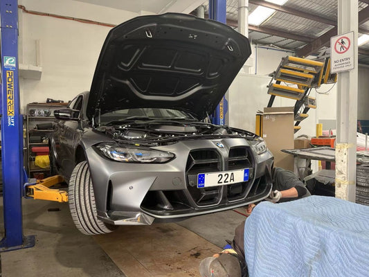 BMW M3 M3C M3CS G80 G81 2021 2022 2023 2024 & M4 M4C M4CS G82 G83 2021 2022 2023 2024 with Aftermarket Parts - CSL / Without ACC & CSL / With ACC Front Kidney Grill Pre-preg Carbon Fiber from Aero Republic