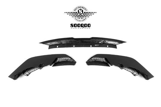BMW M3CS M3C M3 G80 G81 2021-ON & M4CS M4C M4 G82 G83 2021-ON with Aftermarket Parts - B Style Front Lip Pre-preg Carbon Fiber from SOOQOO USA