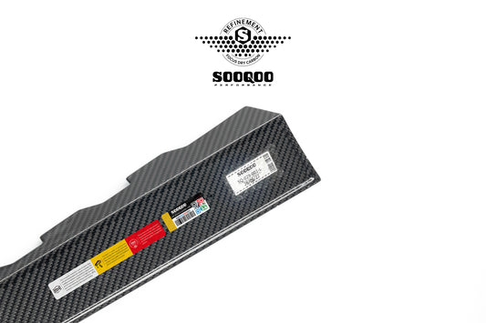 BMW M3CS M3C M3 G81 2021-ON & 3 Series M340i 330i G21 (Fits Both Pre-LCI & LCI) 2019-ON with Aftermarket Parts - Rear Window Fins Dry Pre-preg Carbon Fiber from SOOQOO USA