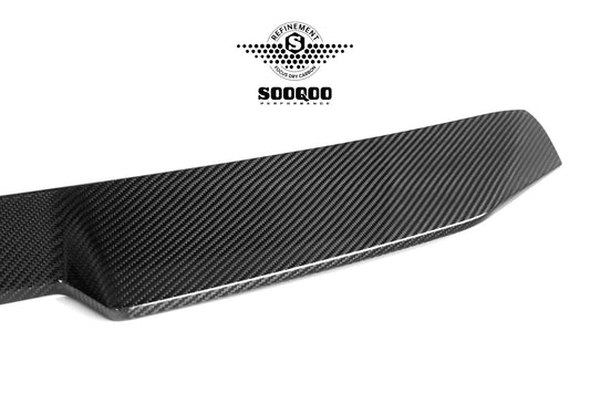 BMW M3 G80 2021-ON & 3 Series 330i M340i (Fits Both Pre-LCI & LCI) G20 2019-ON with Aftermarket Parts - Rear Roof Spoiler Dry Pre-preg Carbon Fiber from SOOQOO USA