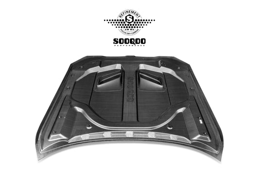 BMW M3 / M3C G80 G81 & M4 / M4C G82 G83 2021-ON with Aftermarket Parts - V3 Hood Bonnet FRP from SOOQOO USA