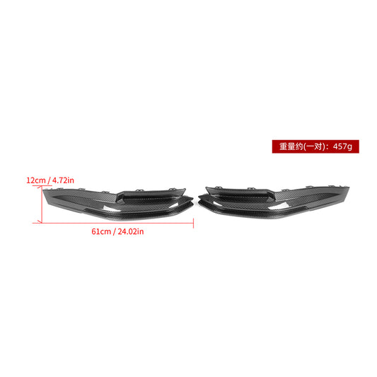 BMW M3 M3C M3CS G80 G81 2021 2022 2023 2024 & M4 M4C M4CS M4CSL G82 G83 2021 2022 2023 2024 with Aftermarket Parts - With Light Rear Diffuser & Canards?Pre-preg Carbon Fiber from SOOQOO USA