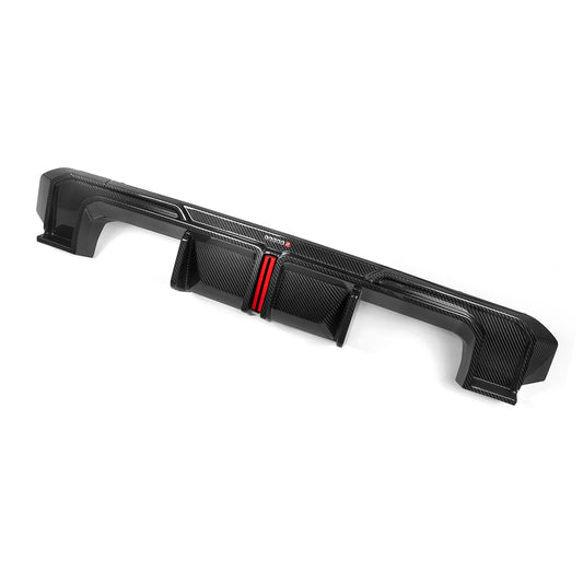 BMW M3 M3C M3CS G80 G81 2021 2022 2023 2024 & M4 M4C M4CS M4CSL G82 G83 2021 2022 2023 2024 with Aftermarket Parts - With Light Rear Diffuser & Canards?Pre-preg Carbon Fiber from SOOQOO USA
