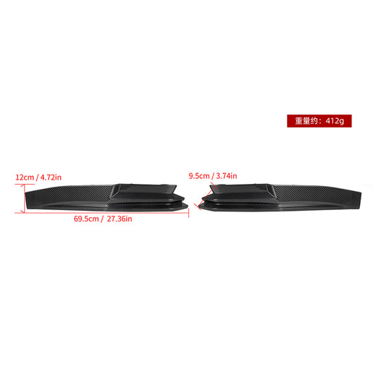BMW M3 M3C M3CS G80 G81 2021 2022 2023 2024 & M4 M4C M4CS M4CSL G82 G83 2021 2022 2023 2024 with Aftermarket Parts - With Light Rear Diffuser & Canards?Pre-preg Carbon Fiber from SOOQOO USA