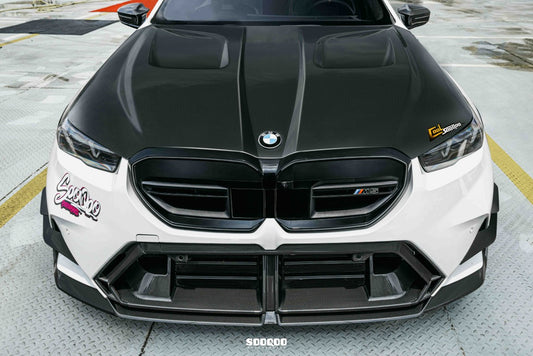 BMW M5C M5 G90 G99 2024-ON & 5 Series 550e 540i xDrive 535d 535 530i G60 G61 2024-ON with Aftermarket Parts - Hood Bonnet & Naca Ducts & Vent Garnishes Dry Pre-preg Carbon Fiber from SOOQOO USA