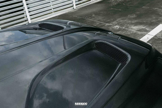 BMW M5C M5 G90 G99 2024-ON & 5 Series 550e 540i xDrive 535d 535 530i G60 G61 2024-ON with Aftermarket Parts - Hood Bonnet & Naca Ducts & Vent Garnishes Dry Pre-preg Carbon Fiber from SOOQOO USA