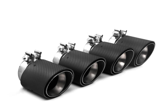 BMW M5C M5 G90 2024-ON with Aftermarket Parts - OEM Style Exhaust Tips Carbon Fiber from SOOQOO USA