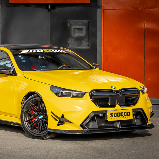 Upgrade Your BMW M5C M5 G90 2024-ON with Aftermarket Parts - A Style Front Lip Carbon Fiber from SOOQOO USA
