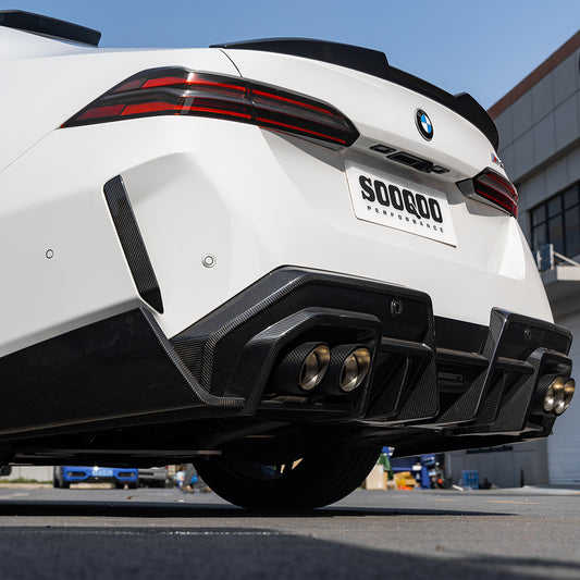 Upgrade Your BMW M5C M5 G90 2024-ON with Aftermarket Parts - B Style Rear Diffuser Carbon Fiber from SOOQOO USA