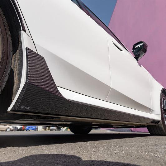 Upgrade Your BMW M5C M5 G90 2024-ON with Aftermarket Parts - B Style Side Skirts Carbon Fiber from SOOQOO USA