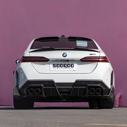 BMW M5C M5 G90 2024-ON & i5 xDrive40 G60 G61 2024-ON & 5 Series G60 G61 2024-ON with Aftermarket Parts - Rear Roof Spoiler Carbon Fiber from SOOQOO USA