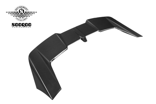 BMW M5 G99 2024-ON with Aftermarket Parts - Rear Roof Spoiler Dry Pre-preg Carbon Fiber from SOOQOO USA
