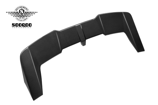 BMW M5 G99 2024-ON with Aftermarket Parts - Rear Roof Spoiler Dry Pre-preg Carbon Fiber from SOOQOO USA