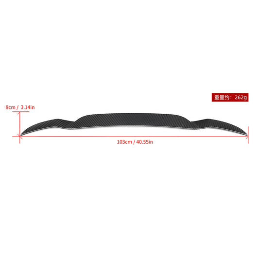BMW X3 M340i s/x Drive 340i G01 LCI 2022 2023 2024 & IX3 BEV G08 LCI 2022 2023 2024 with Aftermarket Parts - Rear Roof Spoiler?Carbon Fiber from SOOQOO USA