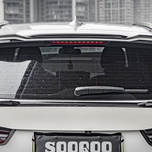 BMW X3 M340i s/x Drive 340i G01 LCI 2022 2023 2024 & IX3 BEV G08 LCI 2022 2023 2024 with Aftermarket Parts - Rear Roof Spoiler?Carbon Fiber from SOOQOO USA