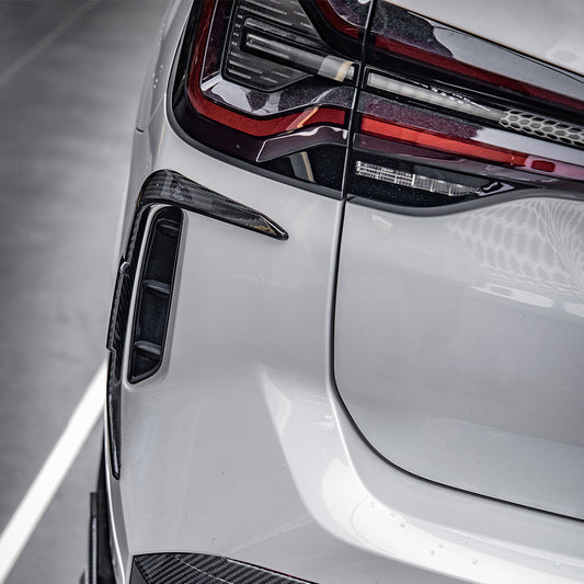BMW X3 ?M40 s/x Drive30 G01 LCI 2022-ON & IX3 BEV G08 LCI 2022-ON with Aftermarket Parts - Rear Canards Pre-preg Carbon Fiber from SOOQOO USA