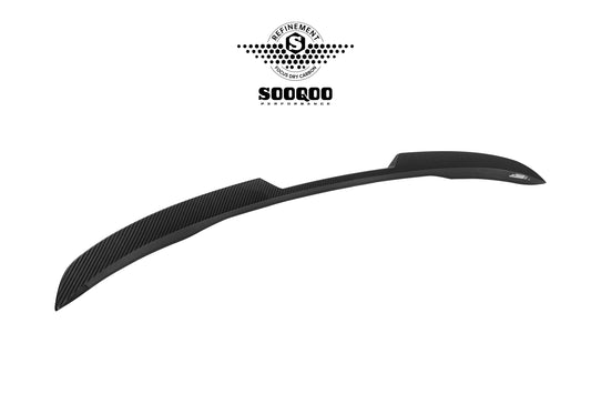 BMW X3 M50i/30i xDrive G45 2025-ON with Aftermarket Parts - Rear Lip Spoiler Dry Pre-preg Carbon Fiber from SOOQOO USA