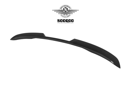 BMW X3 M50i/30i xDrive G45 2025-ON with Aftermarket Parts - Rear Lip Spoiler Dry Pre-preg Carbon Fiber from SOOQOO USA