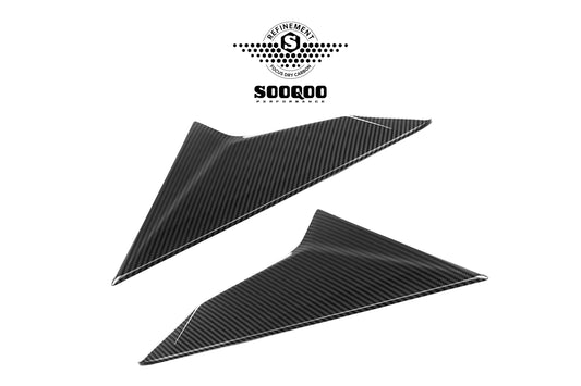 BMW X3 M50i/30i xDrive G45 2025-ON with Aftermarket Parts - Rear Window Side Trim Dry Pre-preg Carbon Fiber from SOOQOO USA