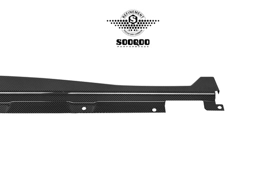 BMW X3 M50i/30i xDrive G45 2025-ON with Aftermarket Parts - Side Skirts Dry Pre-preg Carbon Fiber from SOOQOO USA